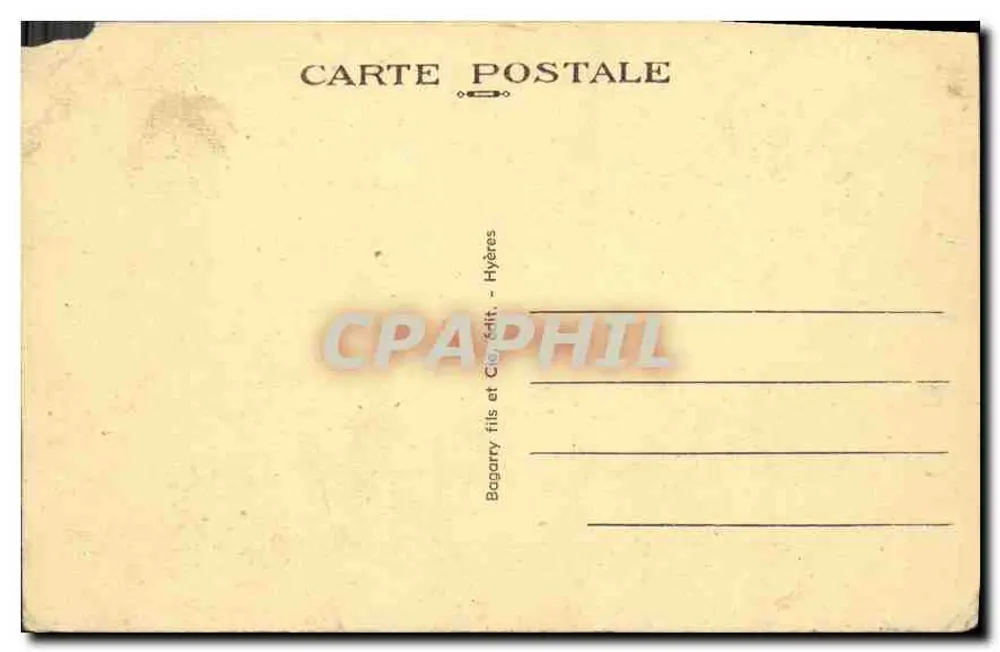 Hyères — Das kleine Seminar Saint-Charles — Das Refektorium — Verlag René - Rückseite