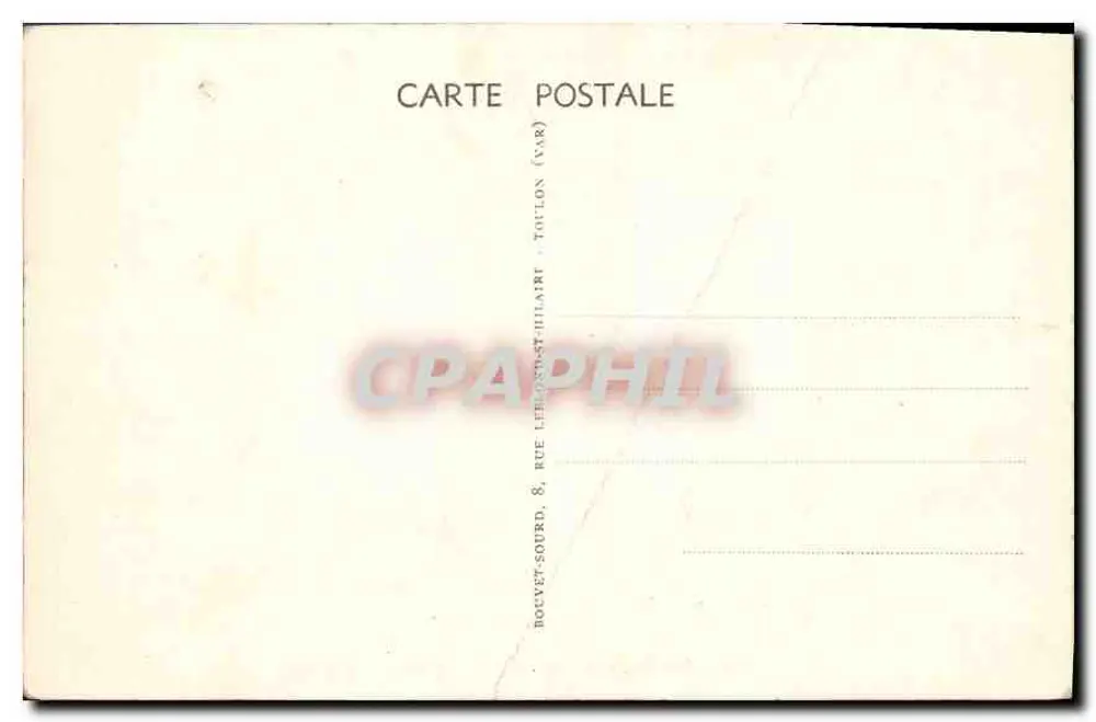 Toulon — Monumento aos Mortos 1914-1918 — Edit. B.S. - Verso