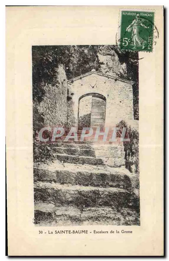 La Sainte-Baume — Escaleres da Gruta — Editor não visível, n° 30 - Frente