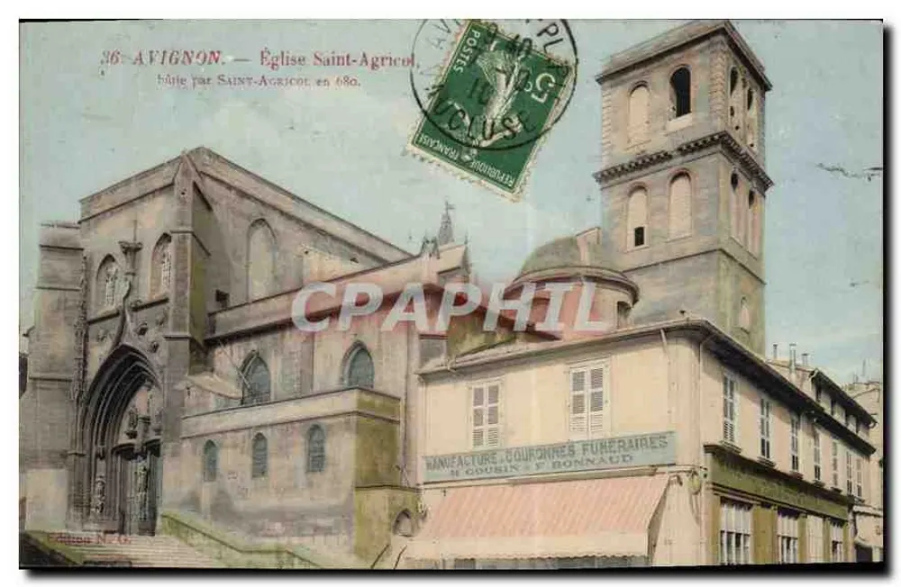 Avignon — Igreja de São Agrícola, construída por São Agrícola em 680. - Frente