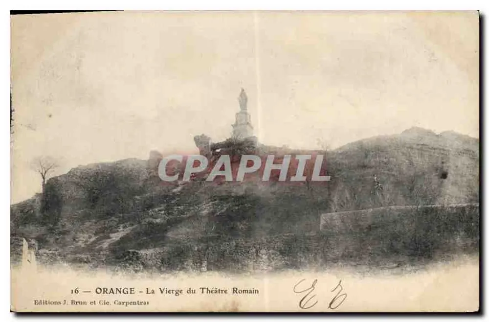 Orange - A Virgem do Teatro Romano — Edições J. Brun et Cie. Carpentras, n°16 - Frente