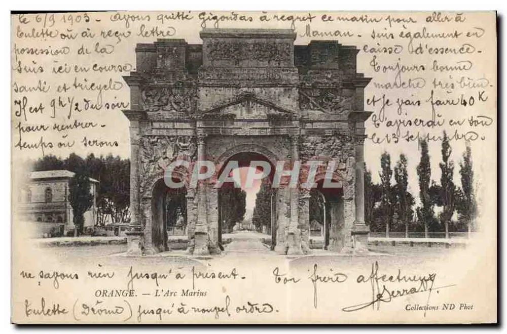 Orange — O Arco de Marius — Estabelecimentos Fotográficos de NEURDEIN Frères - Frente