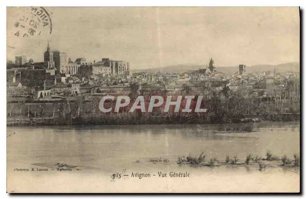 Avignon - Vista Geral — Fototipia. K. Lacour, Martorelle - Frente