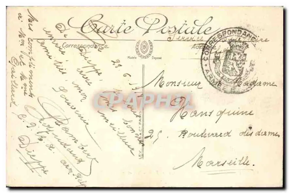 Tours — Das Museum, die Akademie der Bildenden Künste und der Square Rabelais — unbekannter Verlag, Nr. 62 - Rückseite