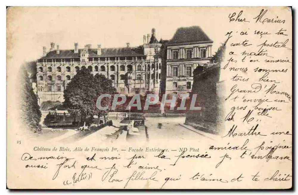 Schloss Blois — Flügel von François I. — Äußere Fassade — ND Phot - Vorderseite