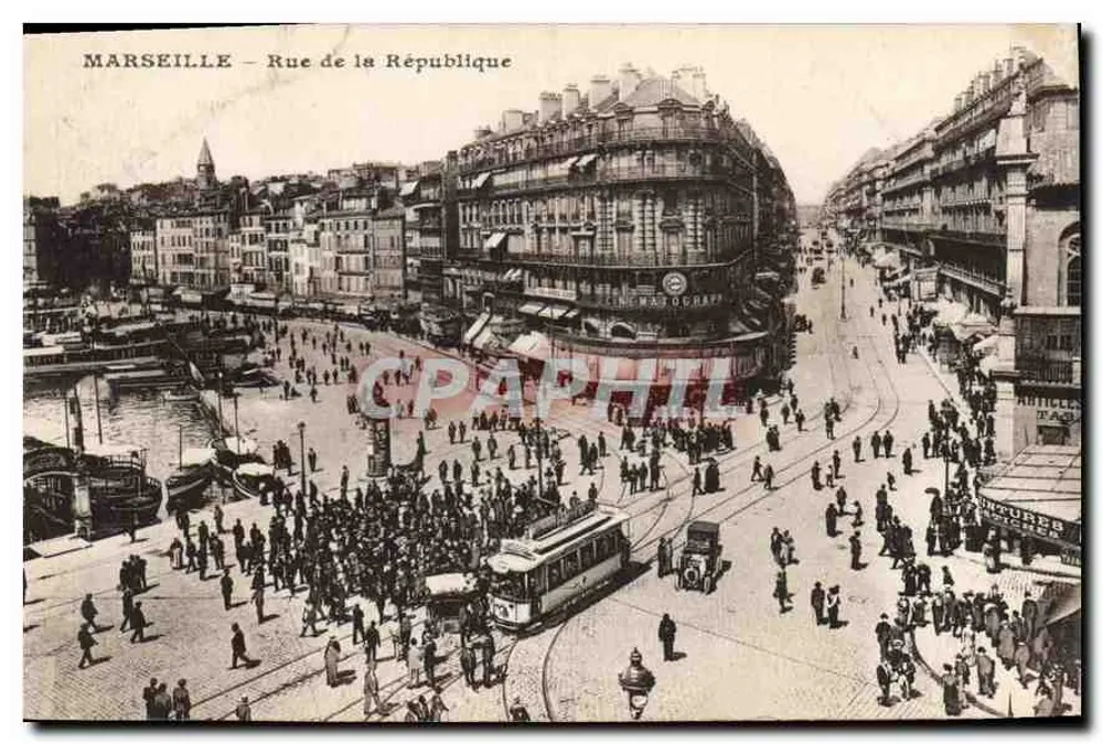 MARSEILLE — Rue de la République — Éditeur : Incursèb - Frente