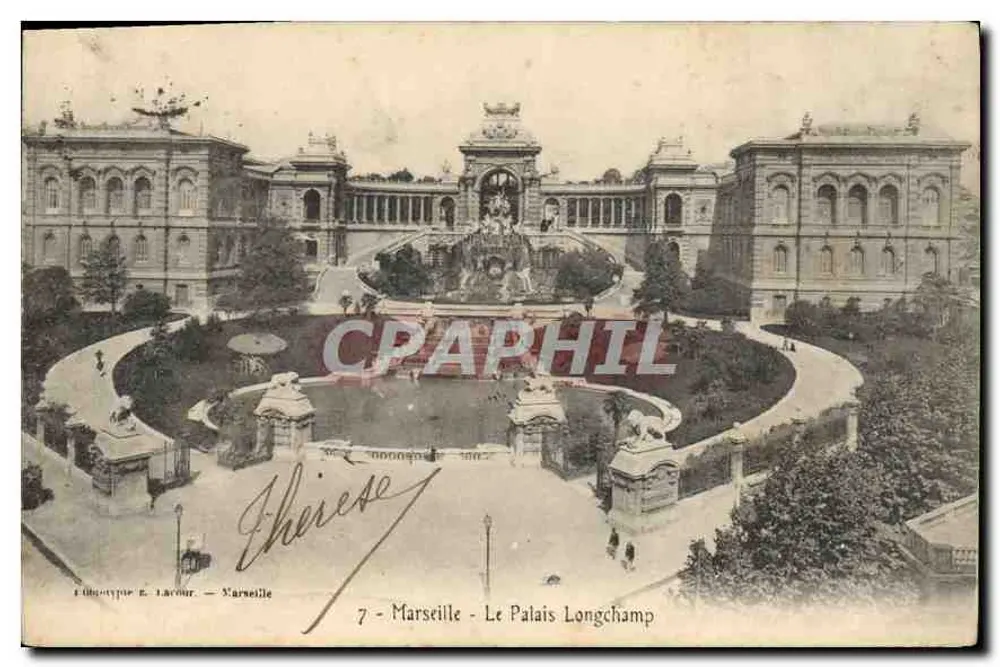 Marseille - O Palácio Longchamp — fotografia de E. Lacroix, n°7 - Frente