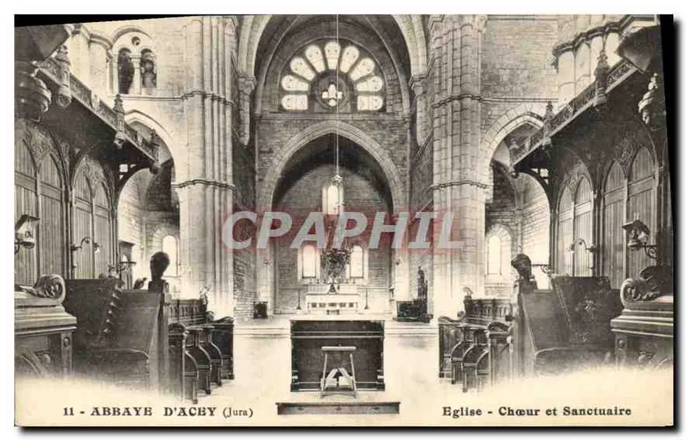 Abbaye d'Acby (Jura) — Kirche - Chor und Sakristei — n°11 - Vorderseite