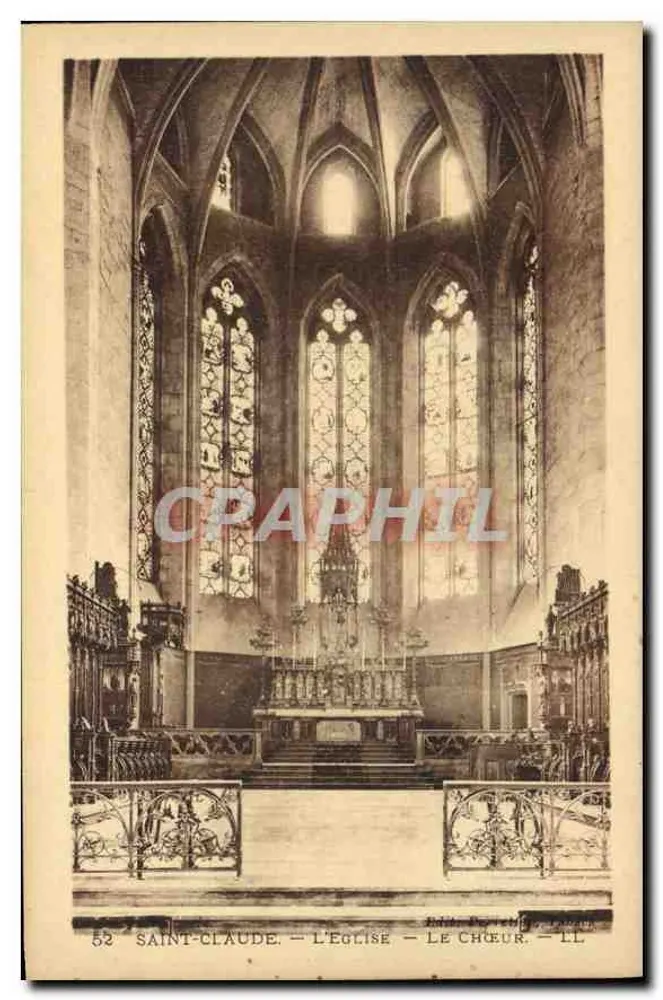 Saint-Claude — A Igreja — O Coro — II — Editado por C. Lefebvre, Paris - Frente