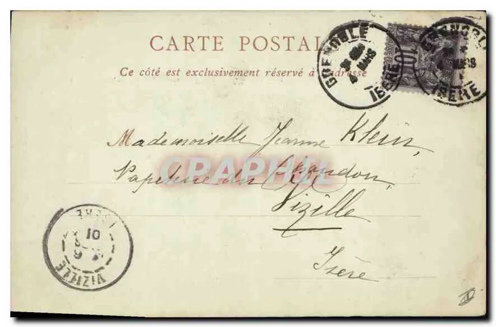 Bourg-d'Oisans — Vista das Alpes — ND Phot, Grenoble, n°118 - Verso