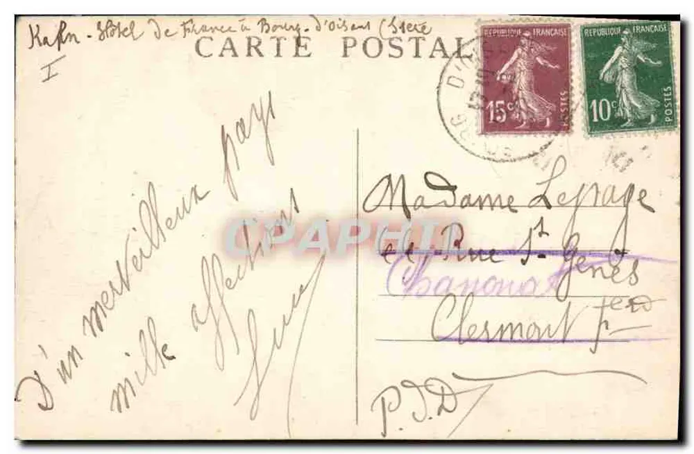 Der BOURG-d'OISANS und die Grandes-Rousses - Dauphiné — E.R. n°710 - Rückseite
