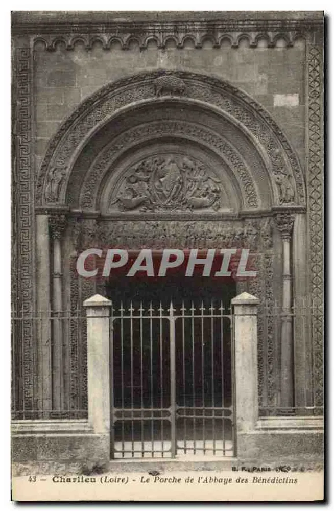 Charlieu (Loire) — Der Portal der Benediktinerabtei — B. R. Paris, n°43 - Vorderseite