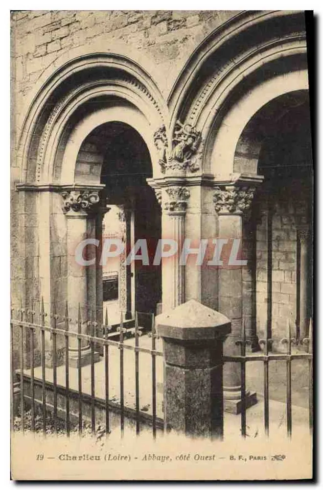 Charlieu (Loire) - Abadia, lado Oeste — B.F., Paris - Frente