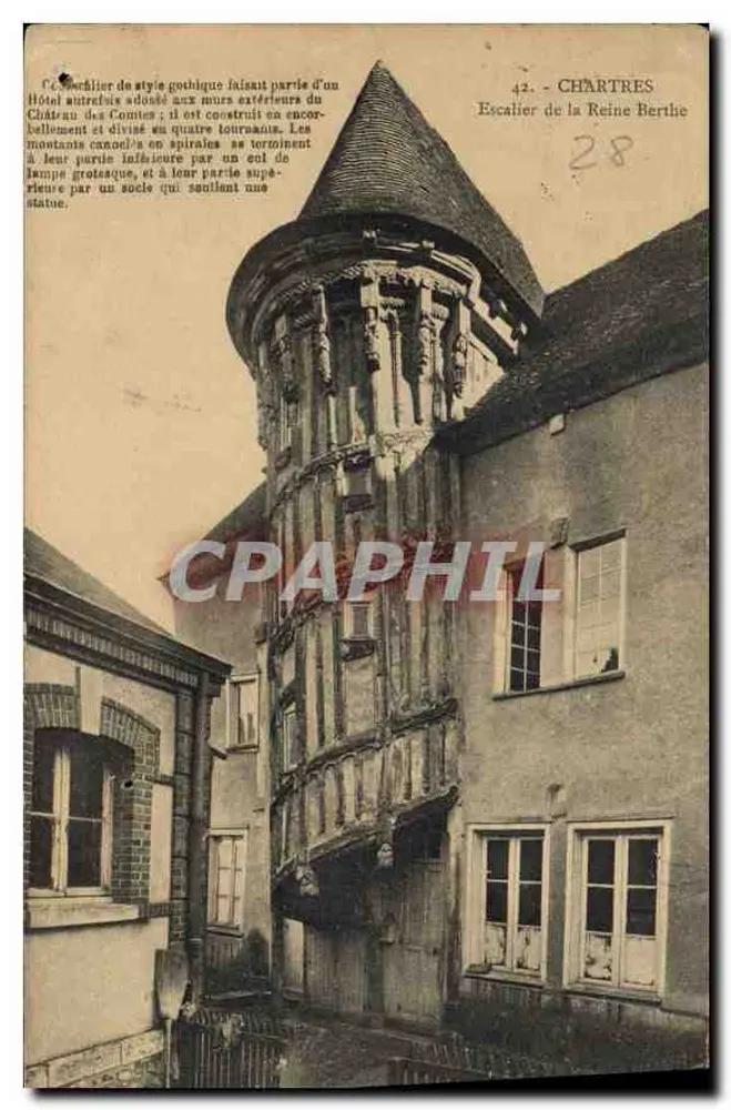 Chartres — Escada da Rainha Berthe — Editor não identificado, n° 42 - Frente