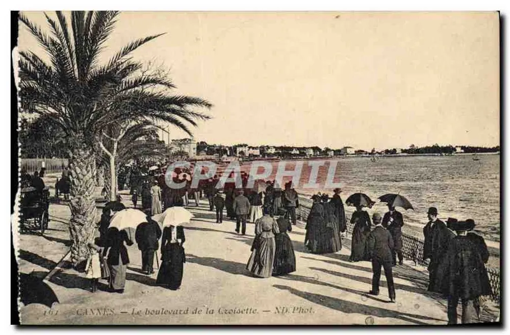 CANNES — O Boulevard de la Croisette — ND. Phot. - Frente