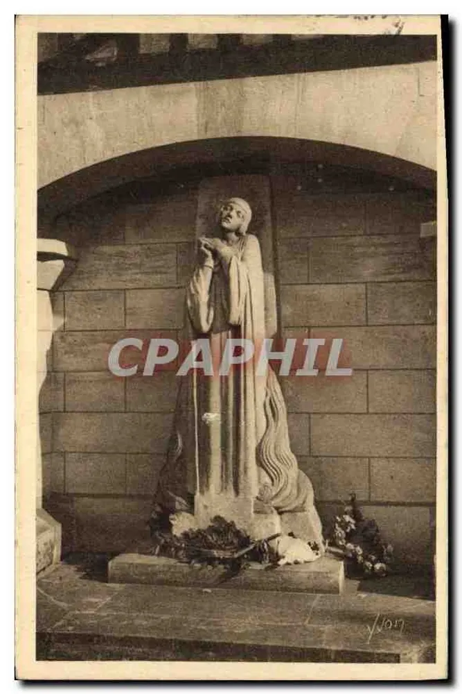 Statue der Jeanne d'Arc — Rouen — Éditions d'Art Vignon - Vorderseite