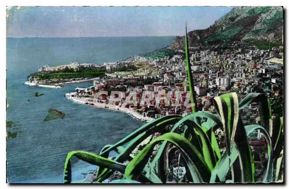 Ansicht von Monte-Carlo und dem Felsen von Monaco — Fürstentum Monaco — Éd. S.I.C.A. Nr. 16 - Vorderseite