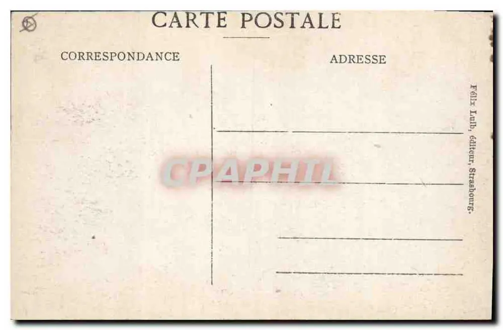 Monte Santa Odile (763 m) — vista panorâmica — editor Felix Talt, Strasbourg - Verso