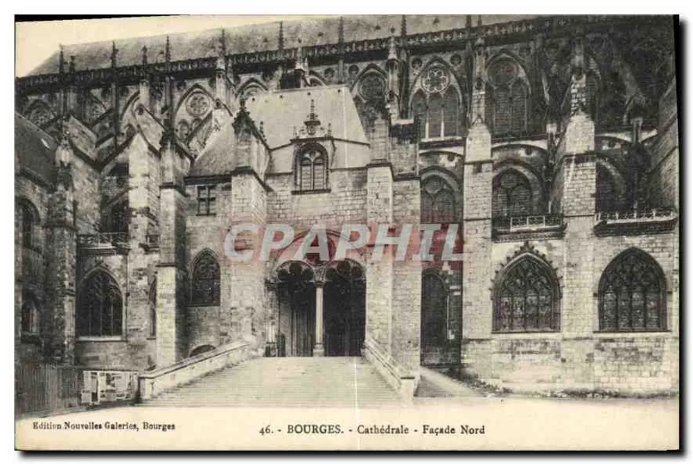 Bourges - Kathedrale - Nordfassade — Edition Nouvelles Galeries, Bourges, Nr. 46 - Vorderseite