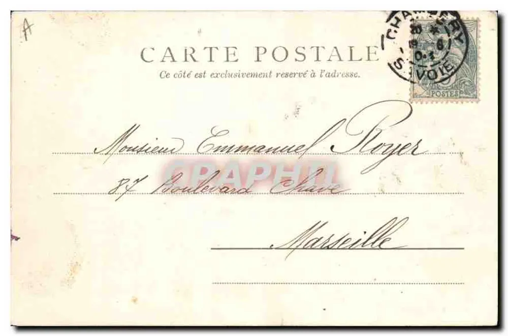 Abadia de Haute-combe — Aix-les-Bains — editor VARDY n° 27218 - Verso