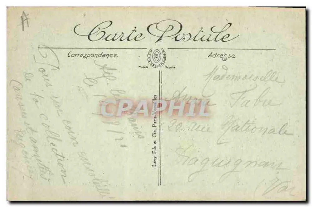 Aix-les-Bains — See Bourget, Petit Port und Dent du Chat — Lévy Fils et Cie, Paris-Venelles - Rückseite