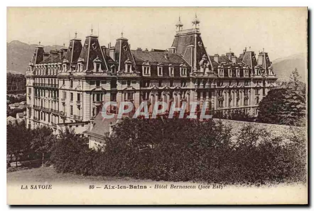Aix-les-Bains - Hotel Bernascon (frente Leste) — A Savóia, série 80 - Frente