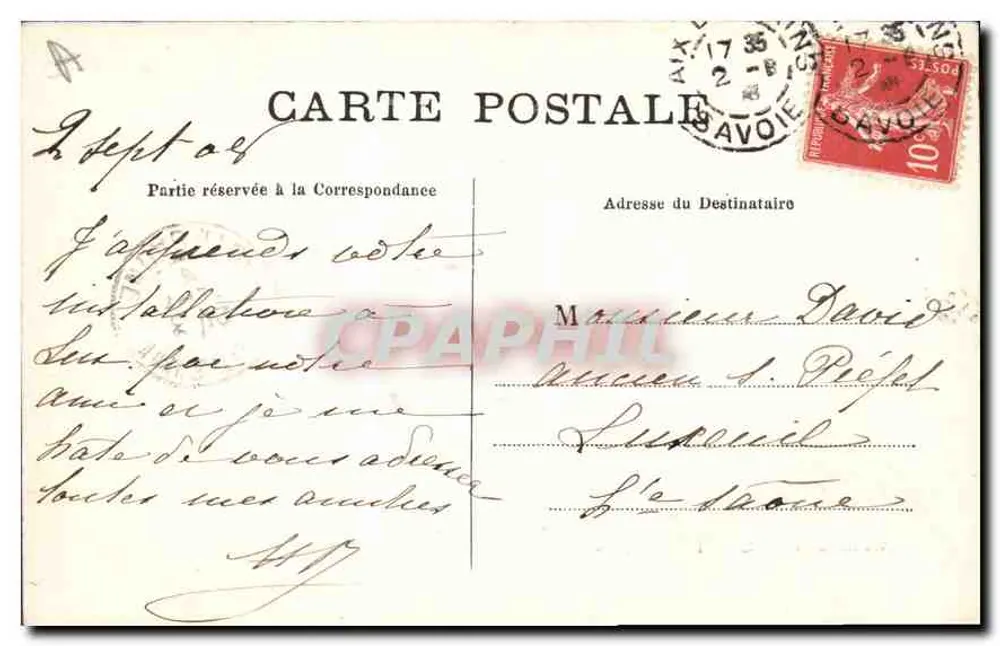 Aix-les-Bains — A Villa das Flores - Verso