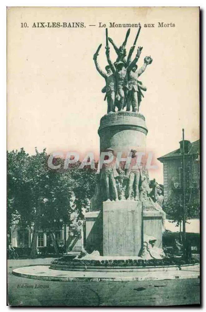 Aix-les-Bains — O Monumento aos Mortos — Édition Litron - Frente
