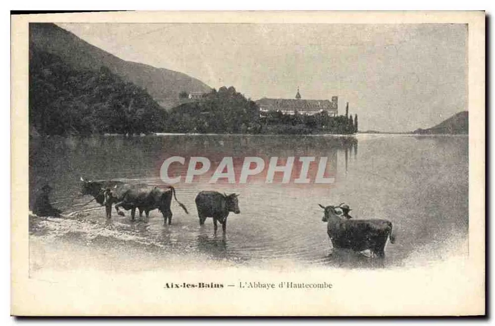 Aix-les-Bains — A Abadia de Hautecombe — editor não visível - Frente