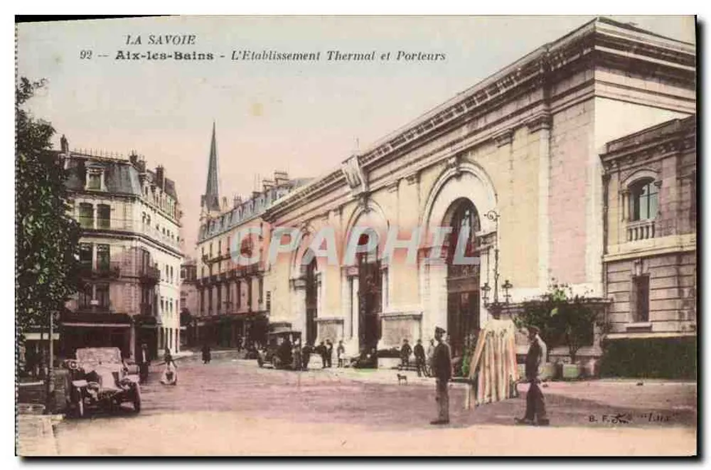 Aix-les-Bains - Das Thermalbad und die Träger — B. F. T. - n°99 - Vorderseite