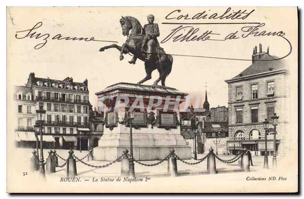 Rouen — Statua Napoleona I — Kolekcje ND Phot - Awers