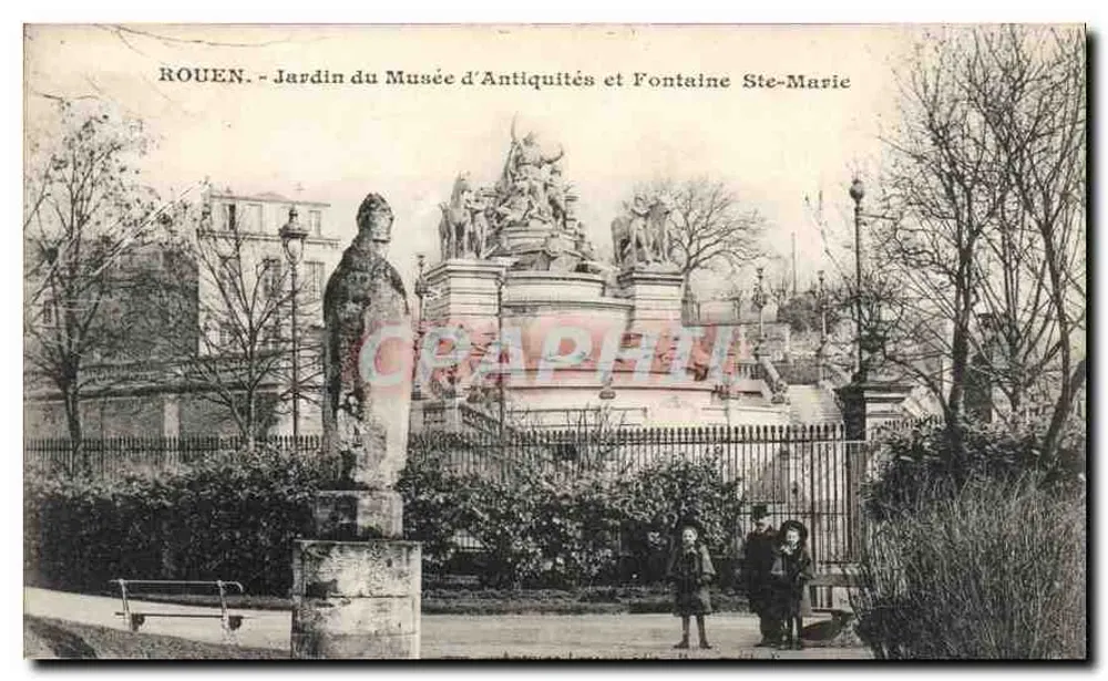 Rouen - Jardin du Musée d'Antiquités et Fontaine Ste-Marie — Verlag nicht sichtbar - Vorderseite