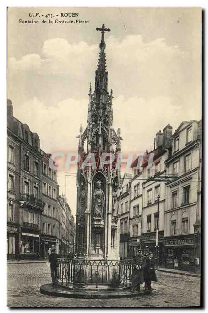 Rouen — Fonte da Cruz-de-Pedra — C.V. 473 - Frente
