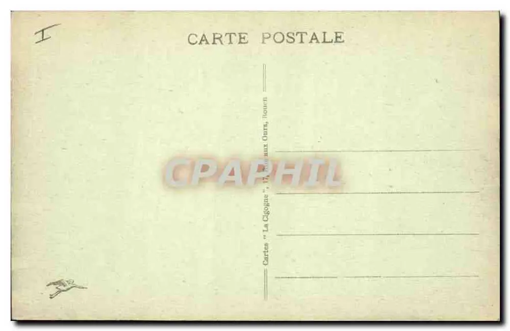 Rouen - Le Quai du Havre — Tarjeta "La Cigogne", Rouen, Rue aux Ours - Reverso