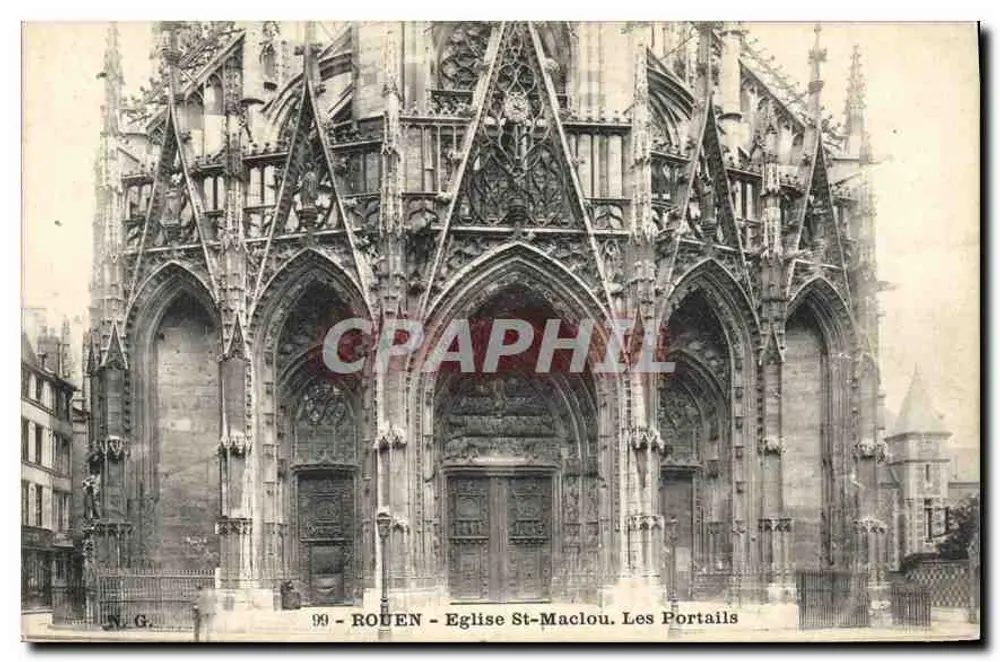 Rouen - Igreja de São Maclou. Os Portais — N.G. n°99 - Frente