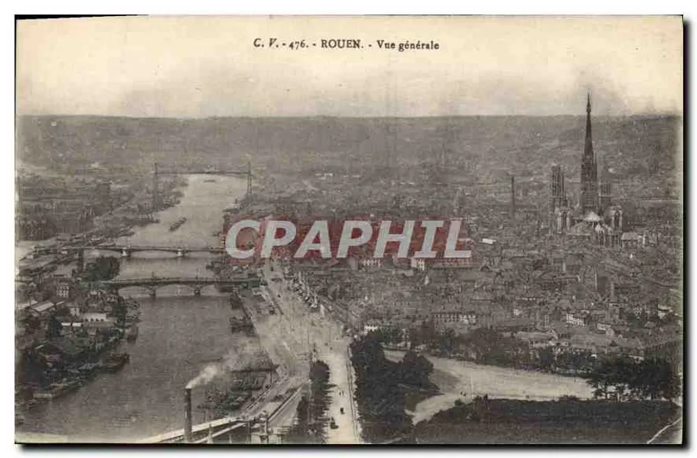 Rouen — Vista geral — C. V. - 476 - Frente