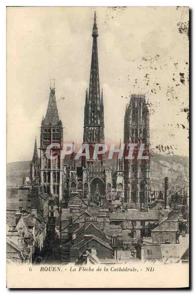 Rouen - A Flecha da Catedral - ND - Frente
