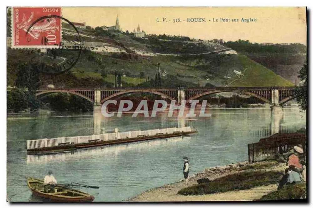 Rouen — O Pont dos Ingleses — C.V. 318, editora - Frente