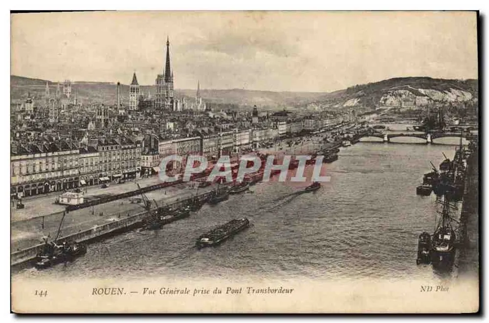 Rouen — Allgemeiner Blick vom Transbordeur-Brücke — ND Phot, n° 144 - Vorderseite