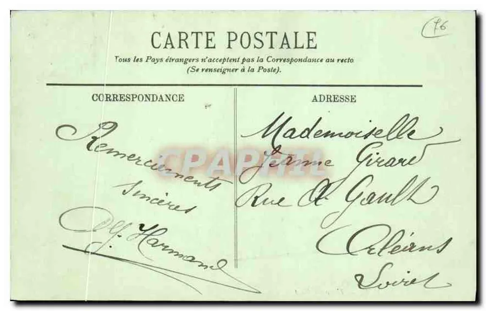 Le Havre — O Antigo Portão — LL. — n° 530 - Verso