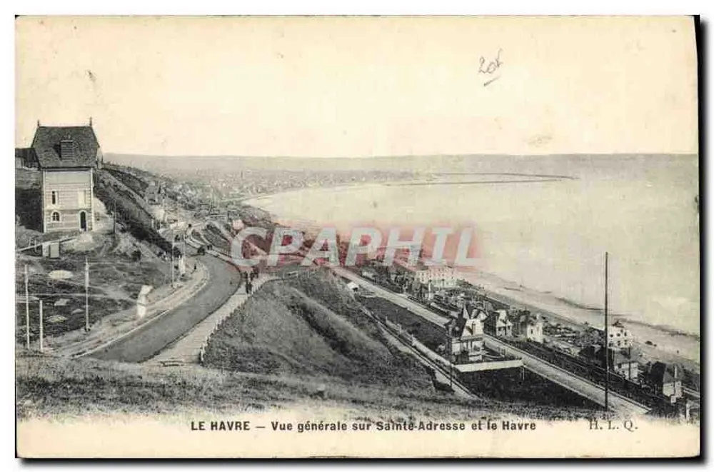 Le Havre — Allgemeine Ansicht von Sainte-Adresse und Le Havre — H.L.Q. - Vorderseite