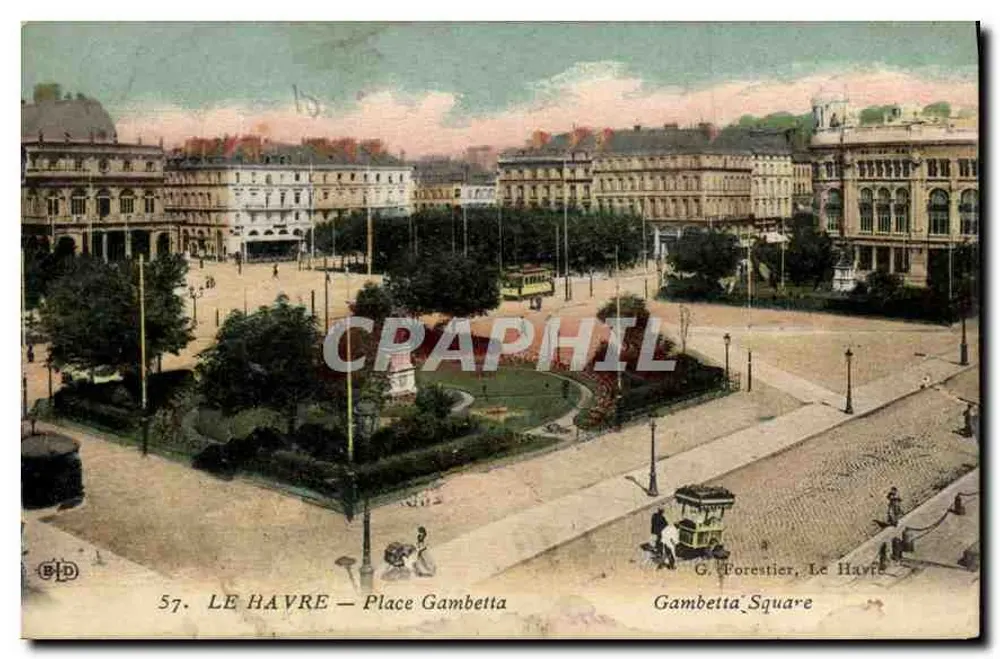 LE HAVRE — Place Gambetta — G. Forestier, Le Havre - Frente