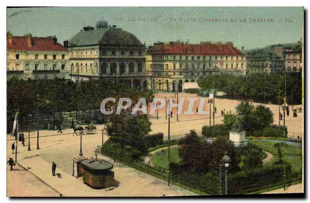 Le Havre — Place Gambetta und das Theater — TORYNI - Vorderseite