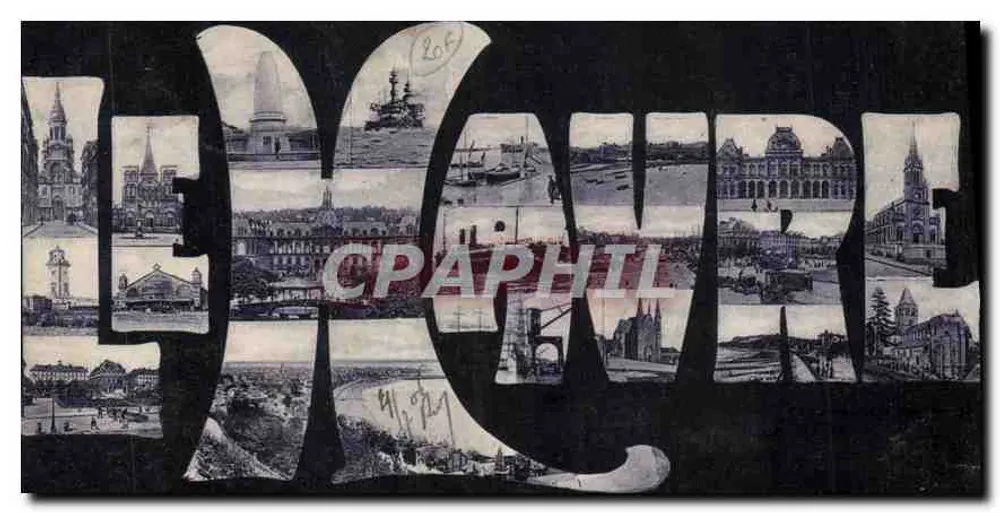 Houme — vue panoramique avec édifice et bateau — éditeur L. H. - Frente
