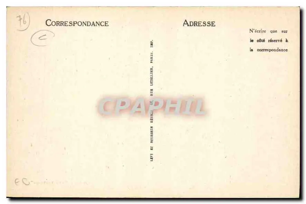 Le Havre - Le Cap de la Hève - La Falaise — Édition spéciale 'Aux Touristes' - n°336 - Verso