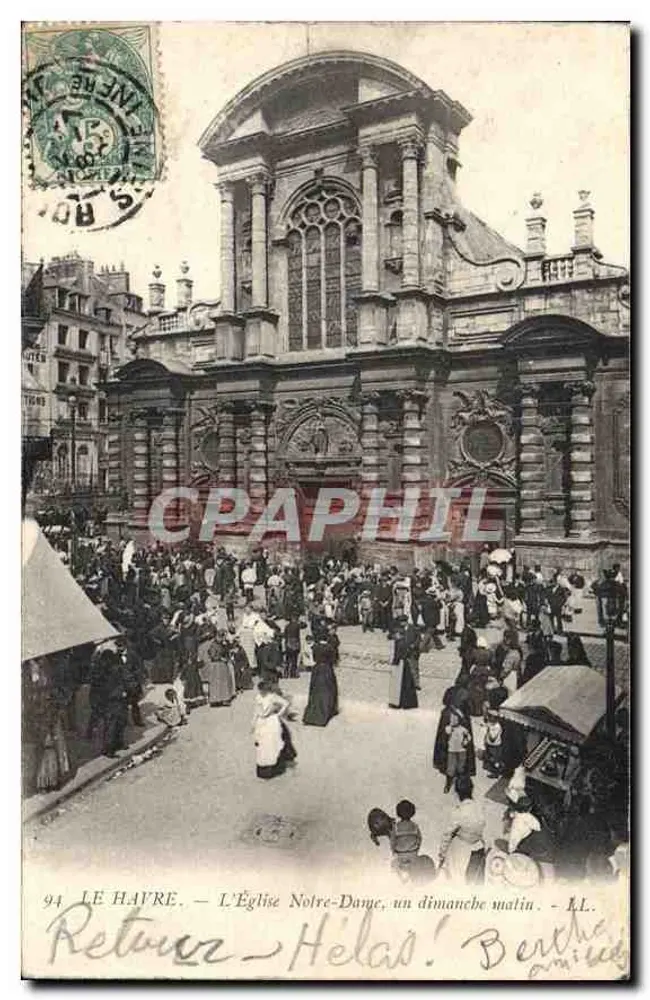 Le Havre — Kirche Notre-Dame, ein Sonntagmorgen — LL. n° 94 - Vorderseite