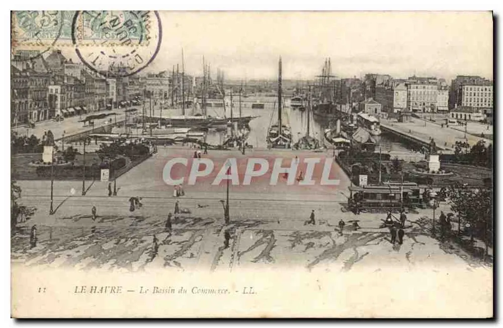Le Havre — Il bac del commercio — LL. - Recto