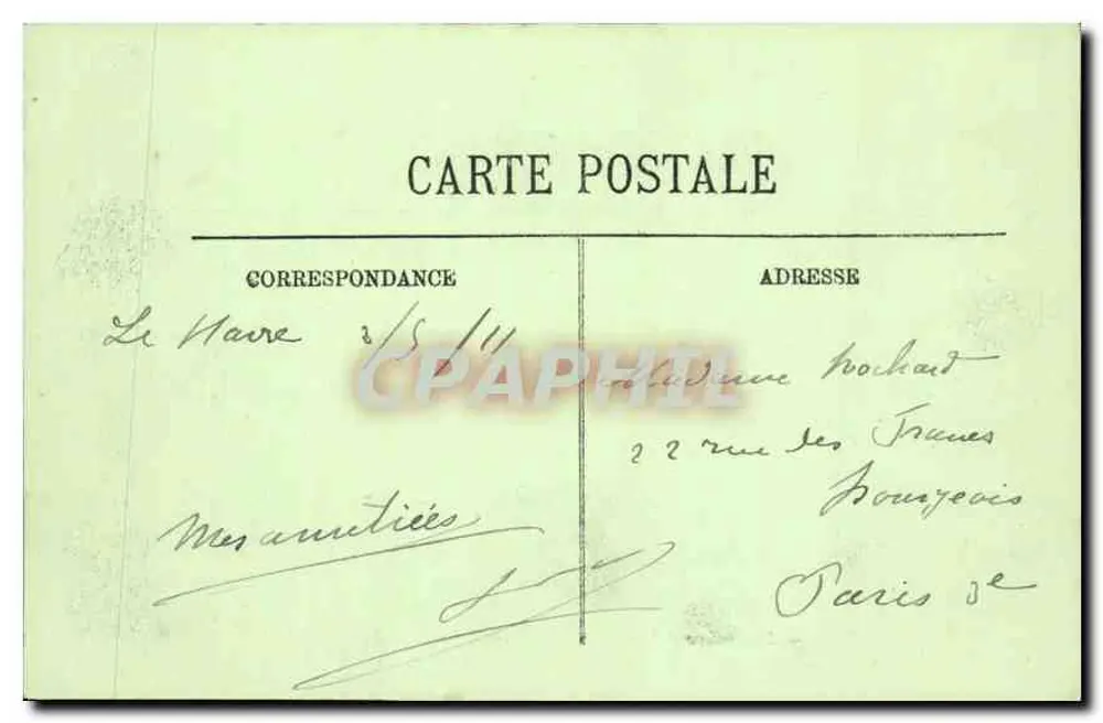 Le Havre — Le Boulevard Maritime et la Nouvelle Jetée — LL. — N° 89 - Verso