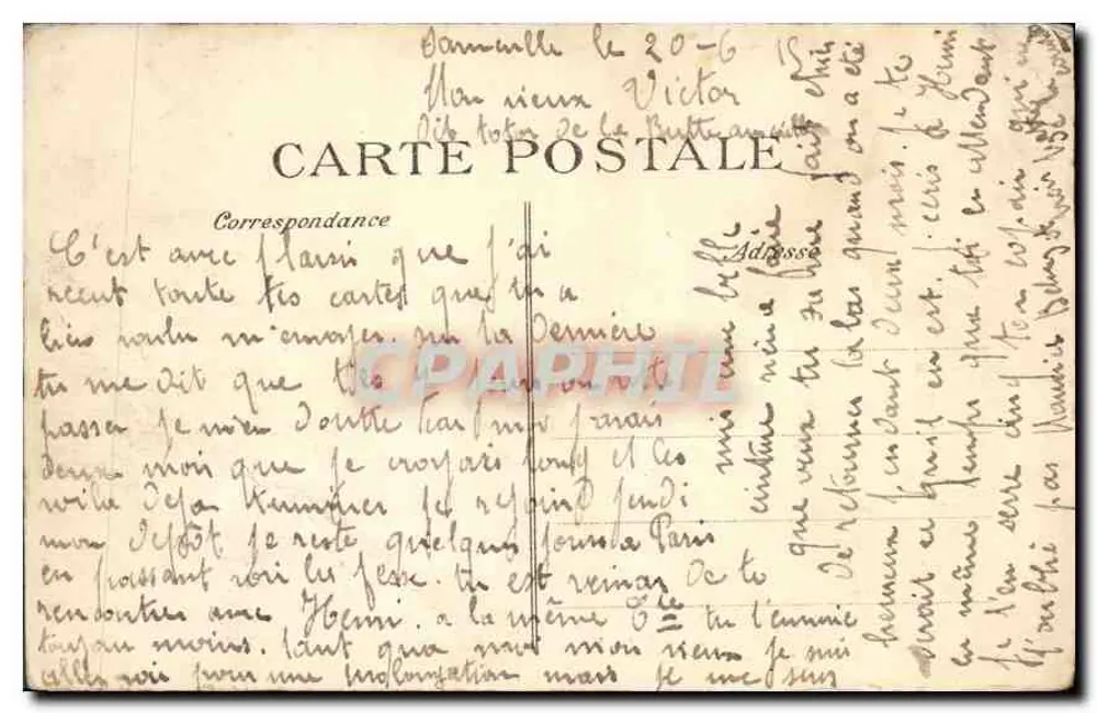 Le Havre — Praça Gambetta — B.D. n°6 - Verso