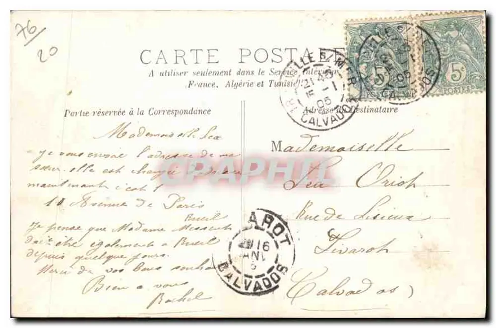 Le Havre — O Museu — N.G. — N°5 - Verso